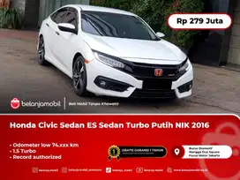 [ LOW KM ] Honda Civic Sedan ES Sedan Turbo Putih 2016/2017