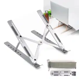 NUOXI Laptop Stand Aluminium Foldable Adjustable 6 Height