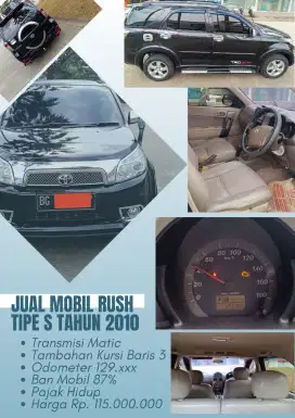 Toyota Rush Matic 2010 Hitam