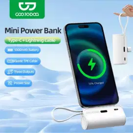 GOOJOODOQ 2 in 1 5000mAh 22.5W Powerbank Fast Charging