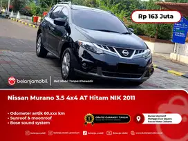 [ LOW KM ] Nissan Murano 3.5 AWD 4x4 AT Hitam NIK 2011 Pemakaian 2012