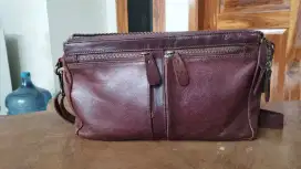 Tas Aikoni original, kulit sapi asli