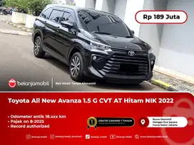 [KM ANTIK 18RB] Toyota All New Avanza 1.5 G CVT AT NIK 2022/2023