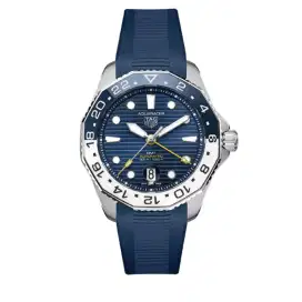 Tag Heuer Aquaracer GMT 300M, Blue White Bezel Ceramic Date 43 - New