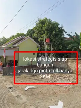 Kavling strategis di Tegal dekat pintu toll pas belakang kodim Tegal