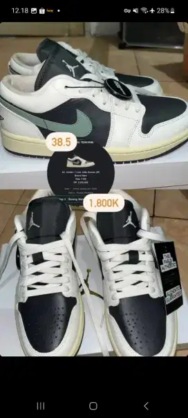 Air jordan 1 low jade smoke (W)