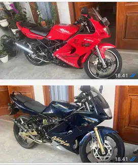 Di jual ninja R 2 tack merah dan navy