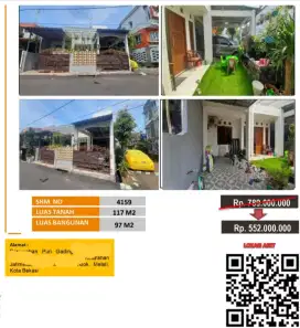 Dijual Rumah Puri Gading Pondok Melati