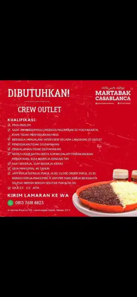 Lowongan Karyawan Martabak