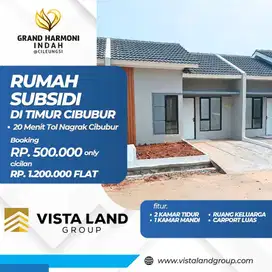 GRAND HARMONI INDAH RUMAH SUBSIDI CICILAN 1 JTAN