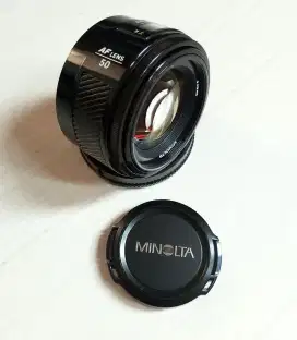 Minolta AF 50mm F1,4 A-mount /E-mount + tambahan adapter Sony LA-EA