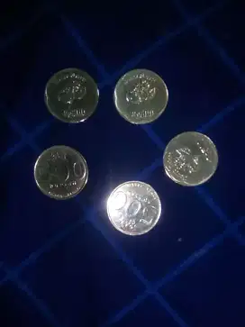 Di jual koin 500 rupiah bunga melati