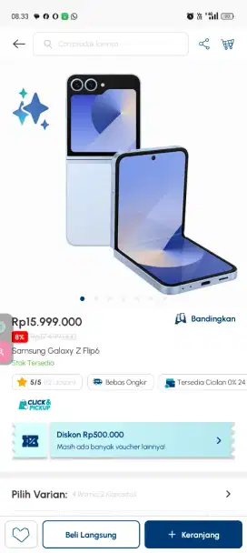 Samsung Z flip 6 turun harga bi bossss