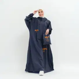 Jas Hujan Wanita Gamis Jumbo Hijabers Premium