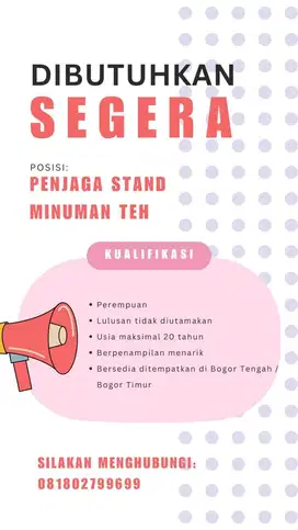 Penjaga Stand Minuman Teh