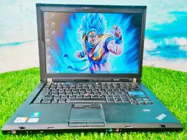 LAPTOP LENOVO T400 C2D 4GB HDD 320GB NGEBUT EDITING GAME KEKAR