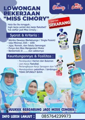 Lowongan kerja Miss Cimory