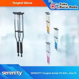 Tongkat Ketiak kruk sepasang warna hitam  Merk serenity