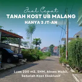 Jual Tanah Lowokwaru Dekat Kampus UMM