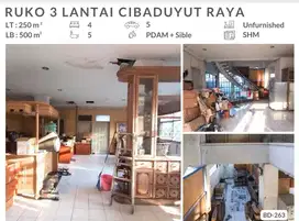 Di jual cepat ruko 3 lantai daerah cibaduyut