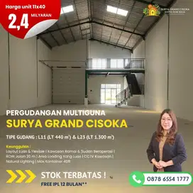 Gudang Kantor Surya Grand Cisoka Tangerang aman nyaman