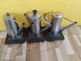 3 set teko + pemanas teko es teh thaytea teko kopi teko serbaguna