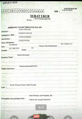 Tanah pekarangan siap bangun solo Utara