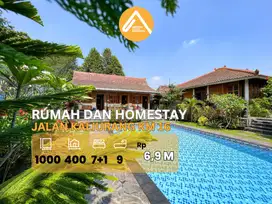 Jual Rumah Villa Pirbadi dan Komersil Strategis Pakem View Gunung