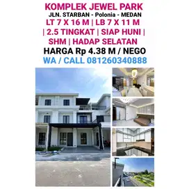 DI JUAL 1 UNIT VILLA SIAP HUNI LUX DI KOMPLEK JEWEL PARK POLONIA