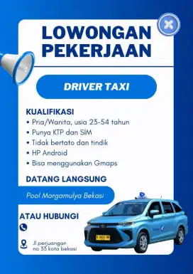 lowongan kerja taxi bluebird