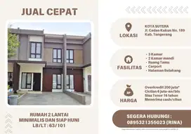 Jual Rumah Overkredit Harga Terjangkau Minimalis Siap Huni Tangerang