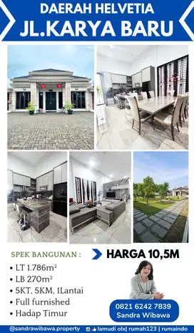 Villa Mewah Jalan Karya Baru 2 Helvetia