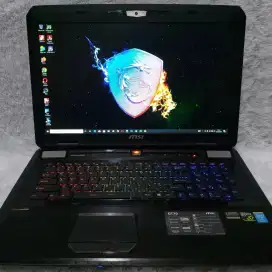 MSI GT 70 2OC Core I7 Gen4 Ram 16GB SSD 256GB HDD 500GB GTX 770M 2Jam