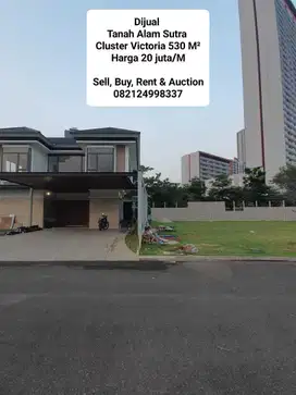 Dijual Tanah Alam Sutra Cluster Victoria 530m2