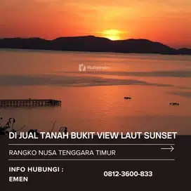 Di Jual Tanah Bukit View Laut Sunset di Rangko Nusa Tenggara Timur