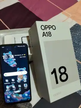 Oppo A18 4+4/128 Black Second Mulus Banget