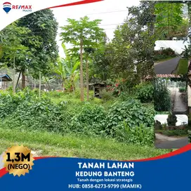 TANAH STRATEGIS DI KEDUNG BANTENG