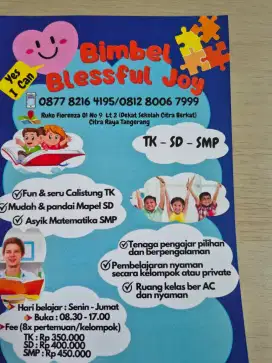 Di butuhkan Jasa Guru . Untuk calistung [ TK SD SMP SMA ]