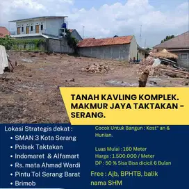 TANAH KAVLING TAKTAKAN SERANG