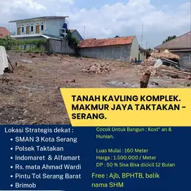 Tanah Kavling Kost an Depan Polsek Taktakan