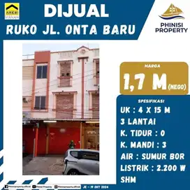 DIJUAL Ruko dalam kota Jalan Onta Baru