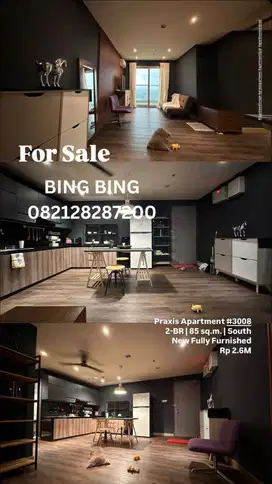 Apartement Baru Full Furnished Praxis 2 BR