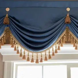 Banyak pilihan bahan&motif untuk gorden gordyn wallpaper dinding tirai
