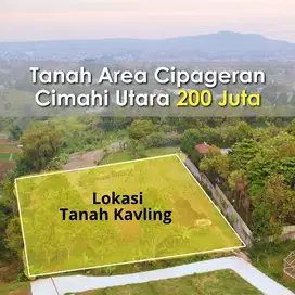 Tanah Ekslusif Konsep Perumahan di Cipageran Cimahi  210 Juta