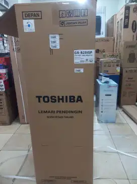 Kulkas Toshiba 2 pintu, promo kredit ccilan bunga 0% dan gratis 1x