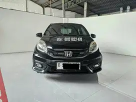 Km Low 58rban Honda Brio Satya E AT ( Matic ) 2017 Hitam  siap pakai