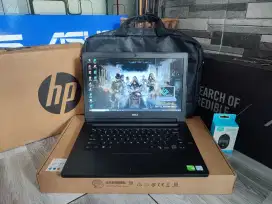 Laptop DELL Latitude Intel core i5 Gen 6 Double VGA Kondisi Mulus