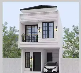 Dijual Rumah Bintara 2-lantai dalam Cluster Akses Mobil Bebas Banjir