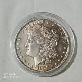 Koin kuno Morgan dollar 1878