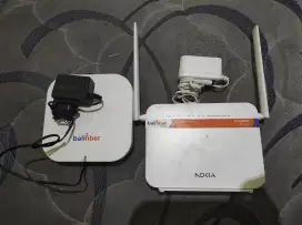 Router Bali fiber + penguat sinyal